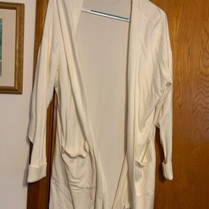 Cream Open Front Cardigan super soft